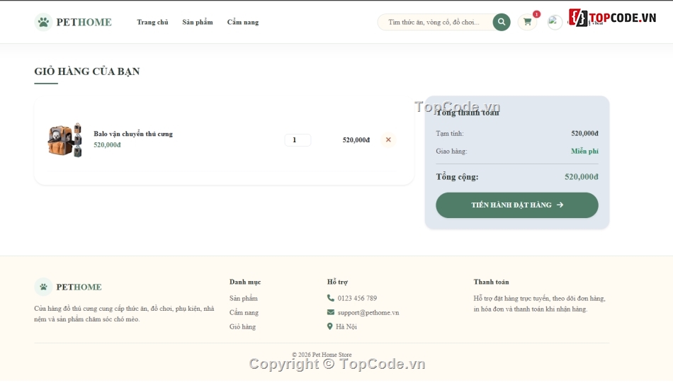 đồ án php,thú cưng,web thú cưng